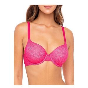 NWT Women’s Pink All Over Lace Push Up Bra